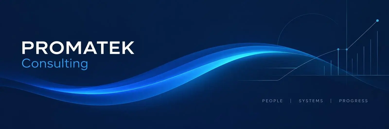 Identidad visual de PROMATEK Consulting: Personas, Sistemas, Progreso
